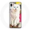 Image de Coque pour Samsung Galaxy A20e Turc de Van Chat Blanc aux yeux bleu et jaune