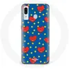 Image de Coque pour Samsung Galaxy A20e BTS Bangtan Garçons BT21 TATA de V Fond Bleu