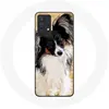 Image de Coque pour Samsung Galaxy A13 4G / A13 4G Lite Épagneul japonais Noir et Blanc Race de chiens
