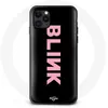 Image de Coque pour Iphone 12 Blink Fandom Blackpink Logo Rose Fond Noir