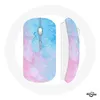 Image de Souris Sans Fil Fond bleu rose (Maniacase)