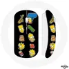 Image de Souris Sans Fil - Les Simpson - Autocollants - Noir - USB Wifi - Compatible Mac et PC