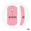 Image de Souris Sans Fil Blackpink Groupe de K-pop Logo Fond Rose (Maniacase)