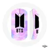 Image de Souris Sans Fil Bangtan Sonyeondan BTS Logo Fond Abstraite Violet Bleu Rose (Maniacase)