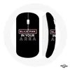 Image de Souris Sans Fil Blackpink in Your Area Logo Rose Fond Noir (Maniacase)