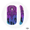 Image de Souris Sans Fil Attrape Rêve Noir Fond Bleu et Violet (Maniacase)