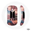 Image de Souris Sans Fil Bangtan Sonyeondan BTS Logo Noir Fond Coucher de Soleil (Maniacase)