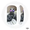 Image de Souris Sans Fil Chat avec Lunettes de vue violettes (Maniacase)