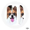 Image de Souris Sans Fil Épagneul nain continental papillon Chiot Blanc et marron (Maniacase)