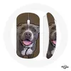 Image de Souris Sans Fil Chien Pitbull Blanc gris (Maniacase)