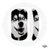 Image de Souris Sans Fil Husky de Sibérie Yeux Bleus (Maniacase)