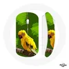 Image de Souris Sans Fil Oiseaux de Perruches jaune Fond Vert (Maniacase)