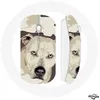 Image de Souris Sans Fil - MANIACASE - Chien de Pitbull Blanc - USB WiFi - Compatible Mac et PC - Blanc