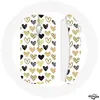 Image de Souris Sans Fil Fond de texture abstraite coeurs noir jaune et gris