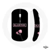Image de Souris Sans Fil Blackpink Logo Rose Fond Noir lightstick Blink (Maniacase)