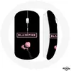 Image de Souris Sans Fil Blackpink Logo Rose Fond Noir lightstick Blink