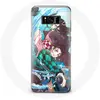 Image de Coque pour Samsung Galaxy S8 Plus Tanjiro et Nezuko Demon Slayer Kimetsu no Yaiba Anime