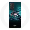 Image de Coque - MANIACASE - Samsung Galaxy A33 5G - Silicone - Souple - Manga Demon Slayer noir