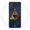 Image de Coque pour Samsung Galaxy A33 5G Game of Thrones Saison 8 Le Trône de Fer Triangle Logo Baratheon Lannister Stark et Targaryen noir