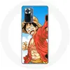 Image de Coque pour Xiaomi Redmi Note 10 Pro - Manga One Piece Luffy - Silicone Souple - Noir - Mixte noir