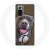 Image de Coque pour Xiaomi Redmi Note 10 Pro Chien Pitbull Blanc gris