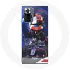 Image de Coque pour Xiaomi Redmi Note 10 Pro Formule 1 Pierre Gasly Pilote automobile F1 Rouge Bleu