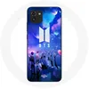 Image de Coque - MANIACASE - Samsung Galaxy A03 - Silicone Souple - BTS Fanart Logo - Noir/Bleu noir