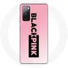 Image de Coque pour Samsung Galaxy S20 FE Blackpink Groupe de K-pop Logo Noir Rose Fond Rose
