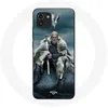 Image de Coque pour Samsung Galaxy A03 Vikings Série Saison 6 Ragnar Lothbrok logo V Epée Gris Fond Brouillard