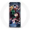 Image de Coque pour Samsung Galaxy A8 2018 Tanjiro Nezuko et Inosuke Slayer Kimetsu no Yaiba Manga