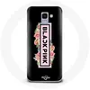 Image de Coque pour Samsung Galaxy A6 2018 Blackpink Groupe de K-pop Logo Fond Noir