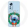 Image de Coque pour Xiaomi Mi 12 / 12X Stitch neige joyeux Noël bleu