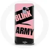 Image de Coque pour Samsung Galaxy A6 2018 BTS ARMY Et Blackpink Blink Rose Noir