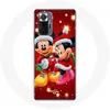 Image de Coque pour Xiaomi Redmi Note 10 Pro Mickey Mouse et Minnie Mouse le jour de Noël