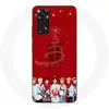 Image de Coque pour Xiaomi Redmi Note 11 4G BTS Bangtan Garçons Fond Rouge Cadeau de Noël 2023
