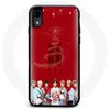 Image de Coque pour Iphone X BTS Bangtan Garçons Fond Rouge Cadeau de Noël 2023