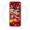 Image de Coque pour Samsung Galaxy S6 Edge Mickey Mouse et Minnie Mouse le jour de Noël