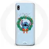 Image de Coque pour Samsung Galaxy A10 Stitch neige joyeux Noël bleu