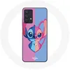 Image de Coque - Samsung - Galaxy A32 5G - Stitch et Angel - Souple - Mixte - Enfant rose