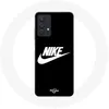 Image de Coque - MANIACASE - Samsung Galaxy A32 5G - Logo Nike - Souple - Sportif - Blanc/Noir noir