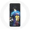 Image de Coque pour Samsung Galaxy A32 5G - Lionel Messi - FC Barcelone - Souple - Sportif - Blanc