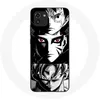 Image de Coque - Samsung - Galaxy A03 - Souple - Anime - Noir et Blanc blanc