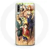 Image de Coque Maniacase pour pour Samsung Galaxy A70 One Piece Luffy Affiche Equipages Manga Anime - noir