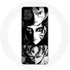 Image de Coque pour Samsung Galaxy A51 - Anime Manga - Noir et Blanc - Souple - Protection et Décoration blanc