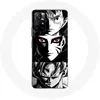 Image de Coque pour smartphone - Maniacase - Xiaomi Redmi Note 11s 5G - Anime manga - Noir et blanc - Souple blanc