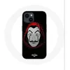 Image de Coque - Maniacase - Iphone 14 - Noir - Souple - Masque La Casa de Papel