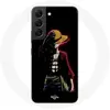 Image de Coque - Maniacase - Samsung Galaxy S21 FE - One Piece Manga Anime Luffy - Souple - Noir noir