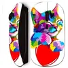 Image de Souris sans fil - Maniacase - Noir - Motif chat sur coeur - USB - Connectivité sans fil