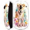 Image de Souris sans fil - Maniacase - Lionne et ses bébés - Noir - Nano récepteur USB - Connectivité sans fil