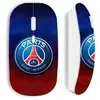 Image de Souris sans fil - maniacase - PSG Logo coloré - USB - Optique - Blanche